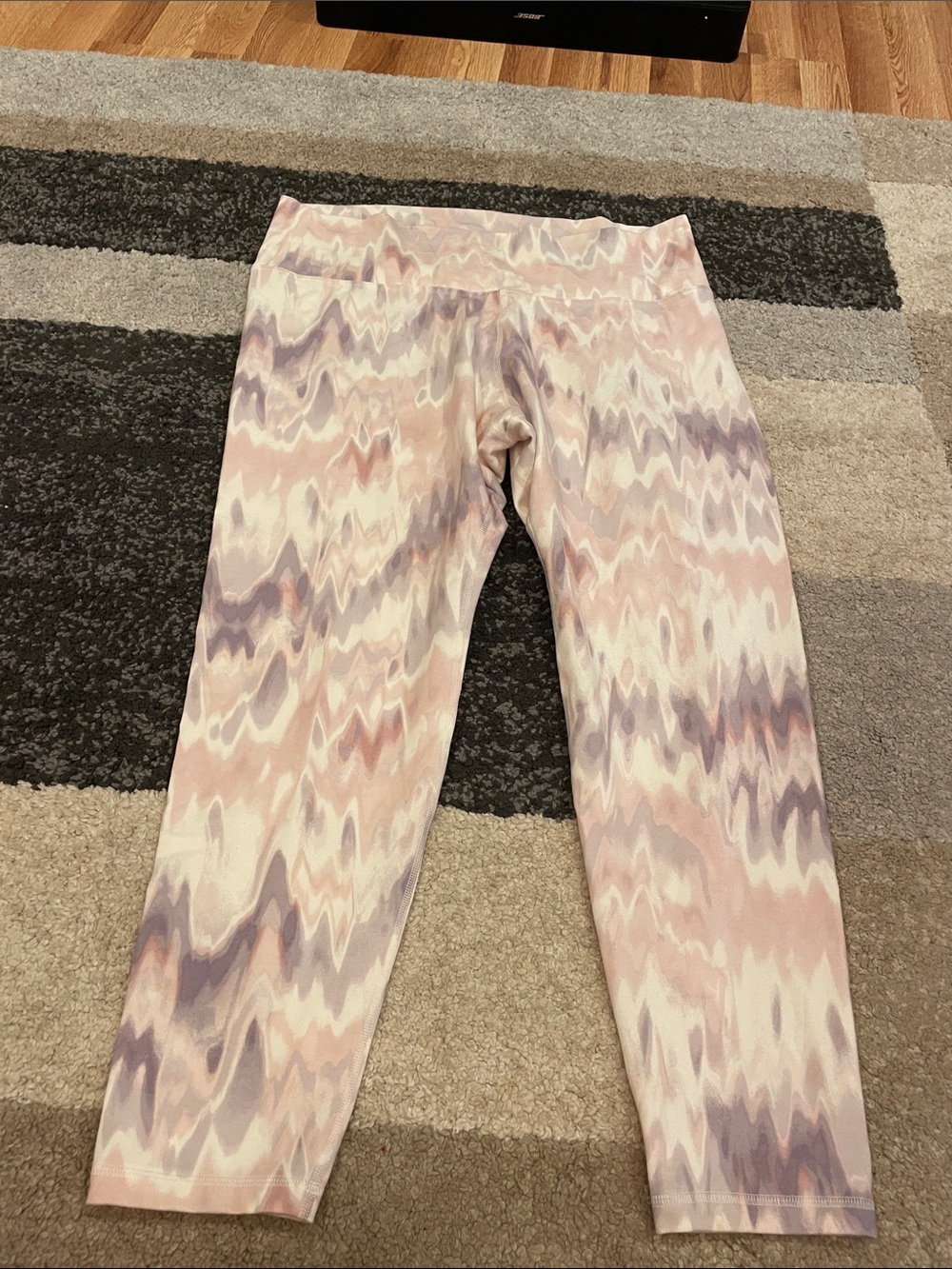 Old Navy Pink & Lavender Patterned Yoga Pants